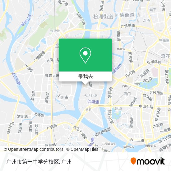 广州市第一中学分校区地图