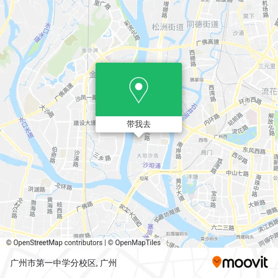 广州市第一中学分校区地图