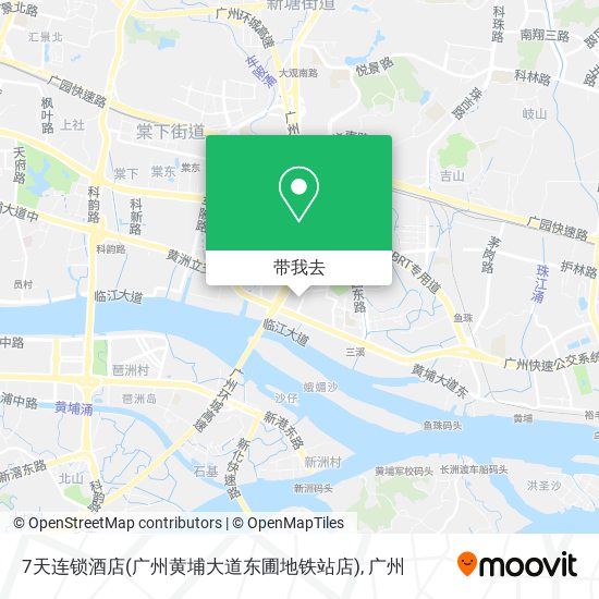 7天连锁酒店(广州黄埔大道东圃地铁站店)地图