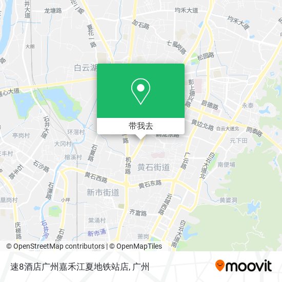 速8酒店广州嘉禾江夏地铁站店地图