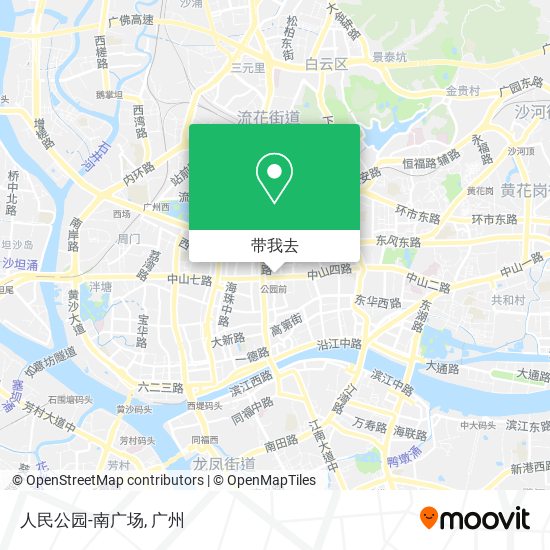 人民公园-南广场地图