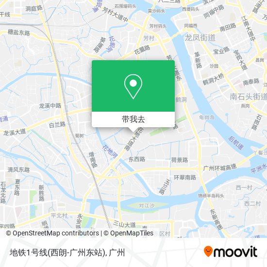 地铁1号线(西朗-广州东站)地图