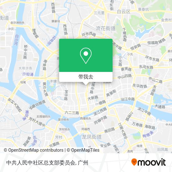 中共人民中社区总支部委员会地图