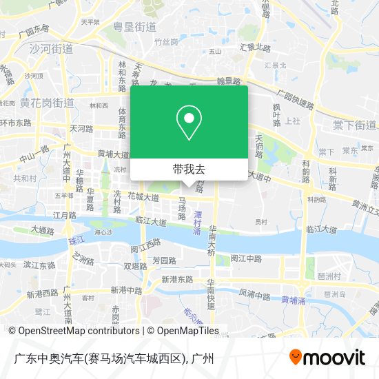 广东中奥汽车(赛马场汽车城西区)地图