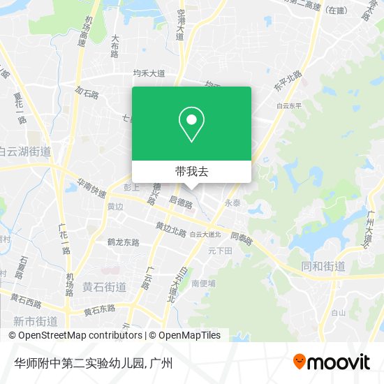 华师附中第二实验幼儿园地图