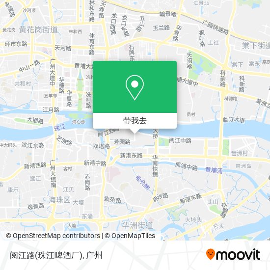 阅江路(珠江啤酒厂)地图