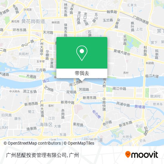 广州琶醍投资管理有限公司地图