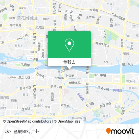 珠江琶醍B区地图