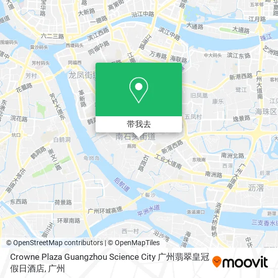 Crowne Plaza Guangzhou Science City 广州翡翠皇冠假日酒店地图
