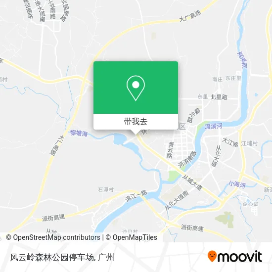 风云岭森林公园停车场地图