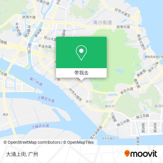 大涌上街地图