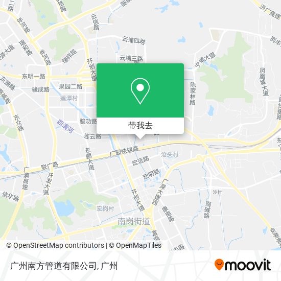 广州南方管道有限公司地图