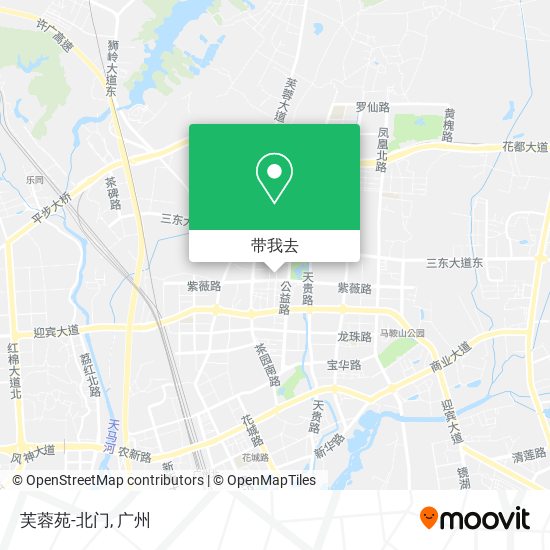 芙蓉苑-北门地图
