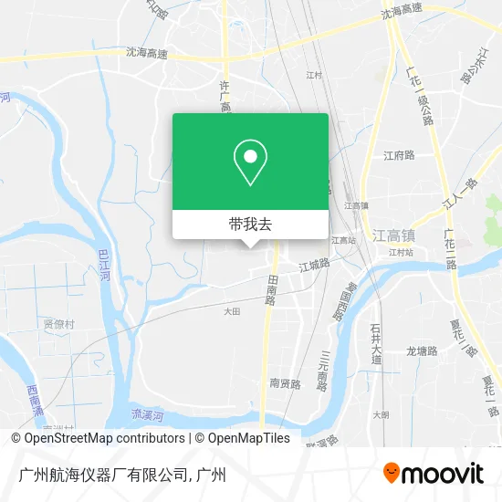 广州航海仪器厂有限公司地图