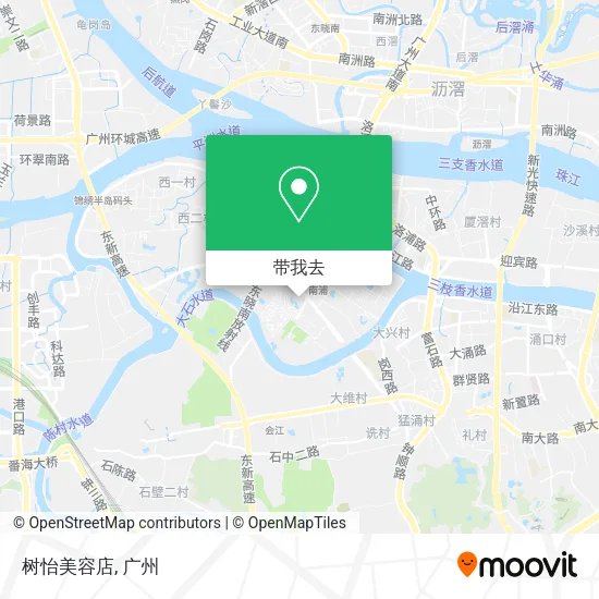 树怡美容店地图