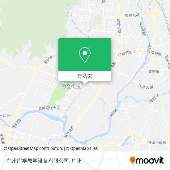 广州广学教学设备有限公司地图