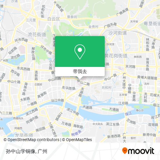 孙中山学铜像地图