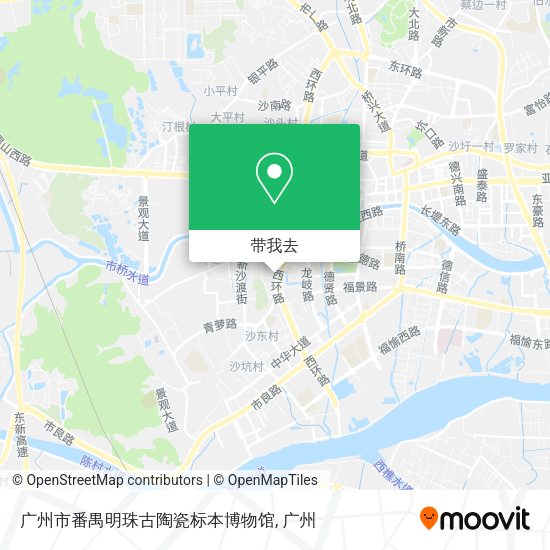广州市番禺明珠古陶瓷标本博物馆地图