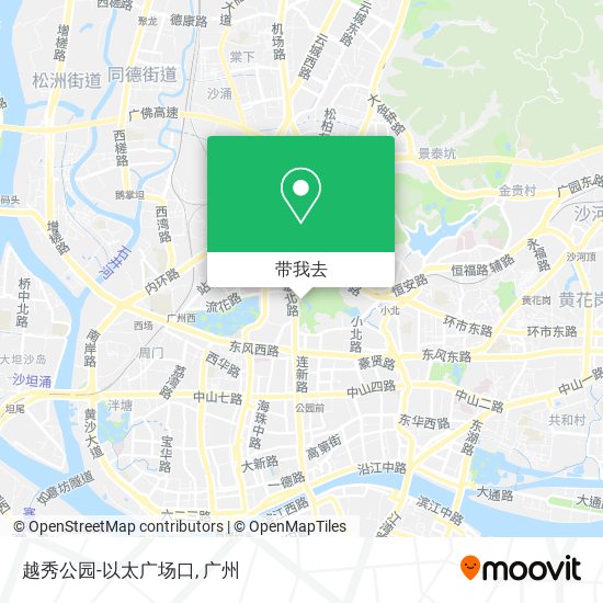 越秀公园-以太广场口地图