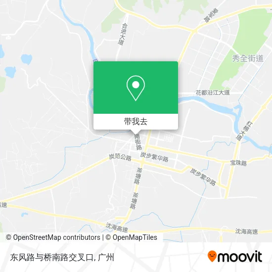 东风路与桥南路交叉口地图
