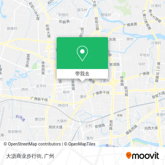 大沥商业步行街地图