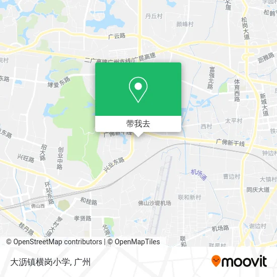 大沥镇横岗小学地图