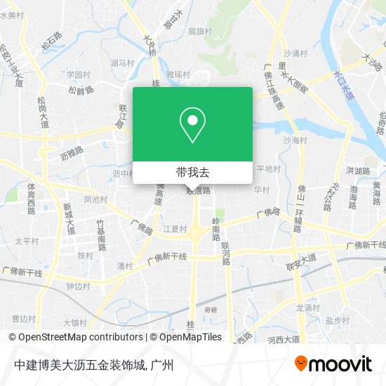 中建博美大沥五金装饰城地图