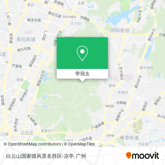 白云山国家级风景名胜区-凉亭地图