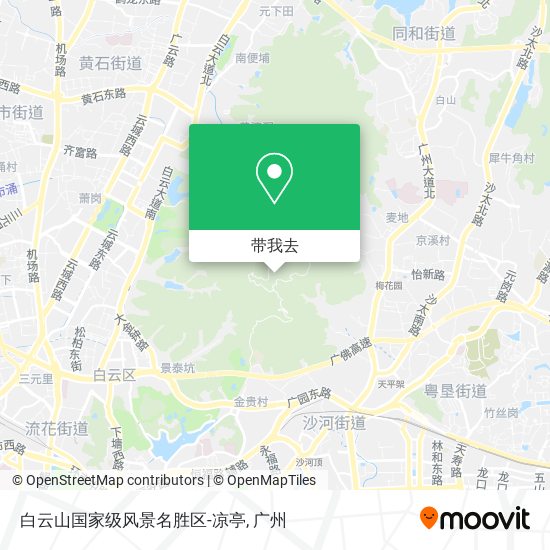 白云山国家级风景名胜区-凉亭地图