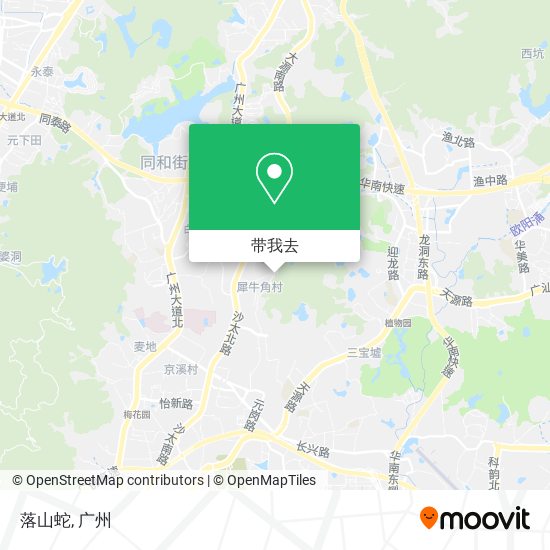 落山蛇地图