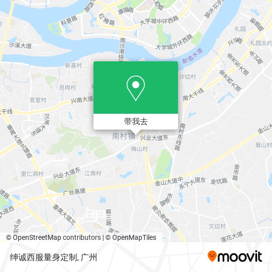 绅诚西服量身定制地图