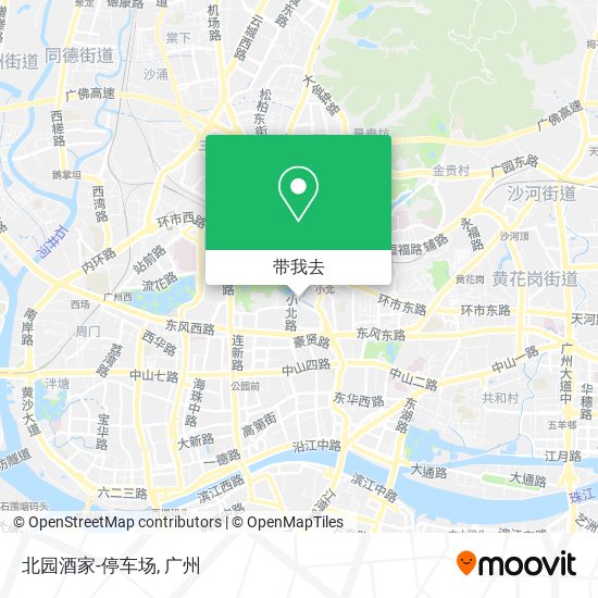 北园酒家-停车场地图