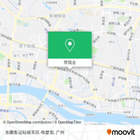 东圃客运站候车区-母婴室地图