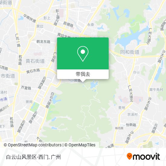 白云山风景区-西门地图