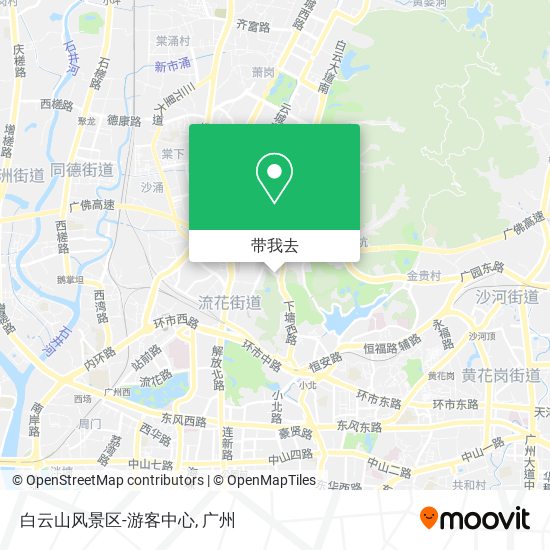 白云山风景区-游客中心地图