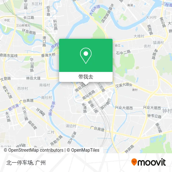 北一停车场地图