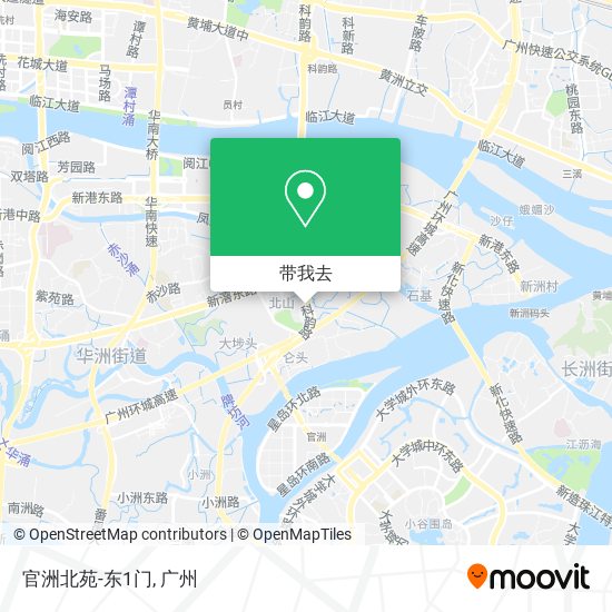 官洲北苑-东1门地图