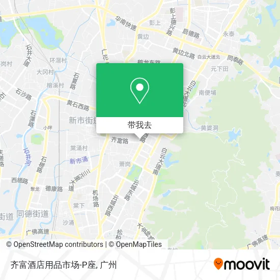 齐富酒店用品市场-P座地图