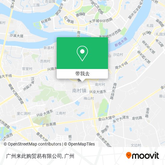 广州来此购贸易有限公司地图