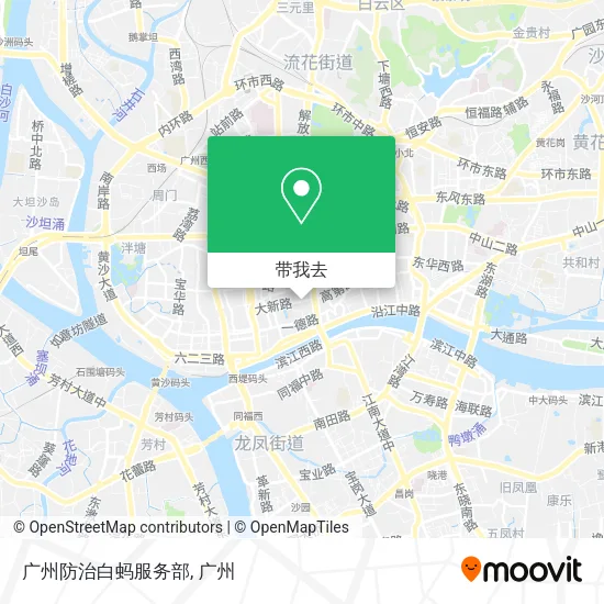 广州防治白蚂服务部地图