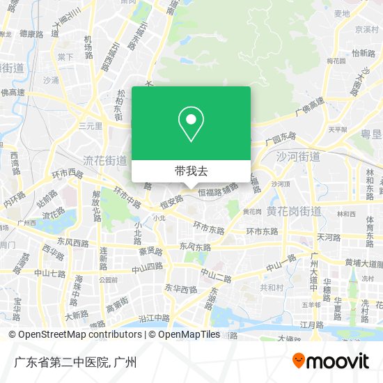 广东省第二中医院地图