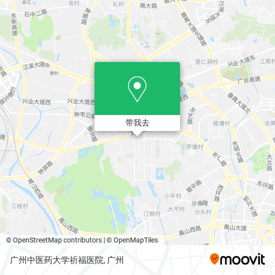 广州中医药大学祈福医院地图