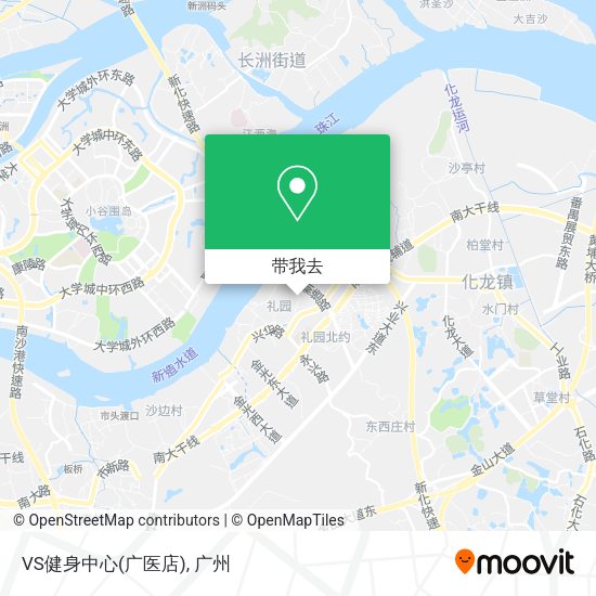 VS健身中心(广医店)地图
