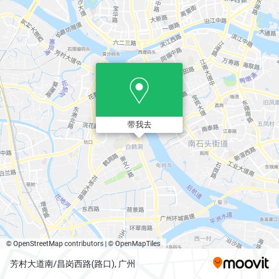 芳村大道南/昌岗西路(路口)地图