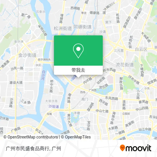 广州市民盛食品商行地图