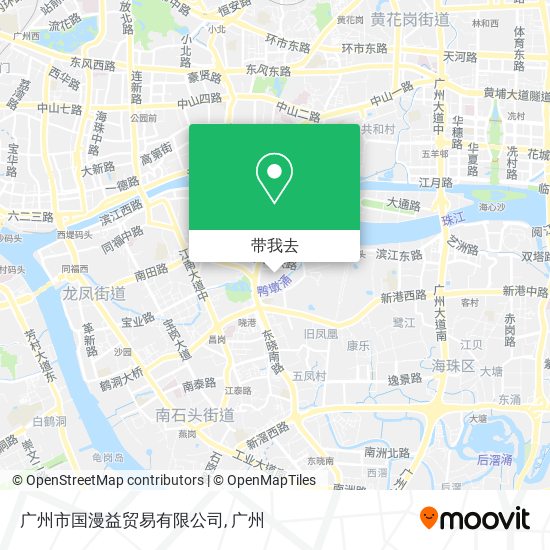 广州市国漫益贸易有限公司地图