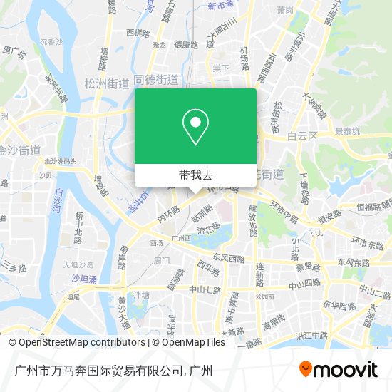 广州市万马奔国际贸易有限公司地图