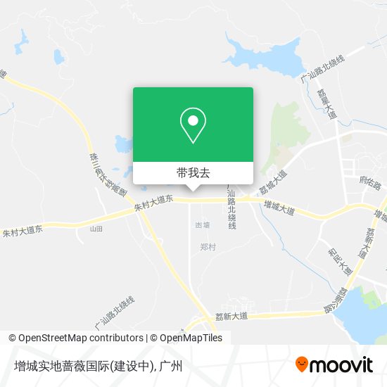 增城实地蔷薇国际(建设中)地图