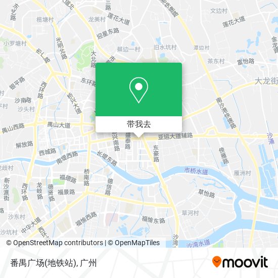 番禺广场(地铁站)地图