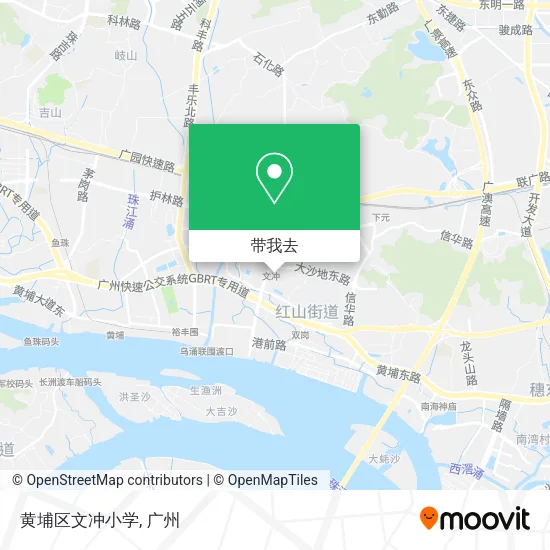 黄埔区文冲小学地图